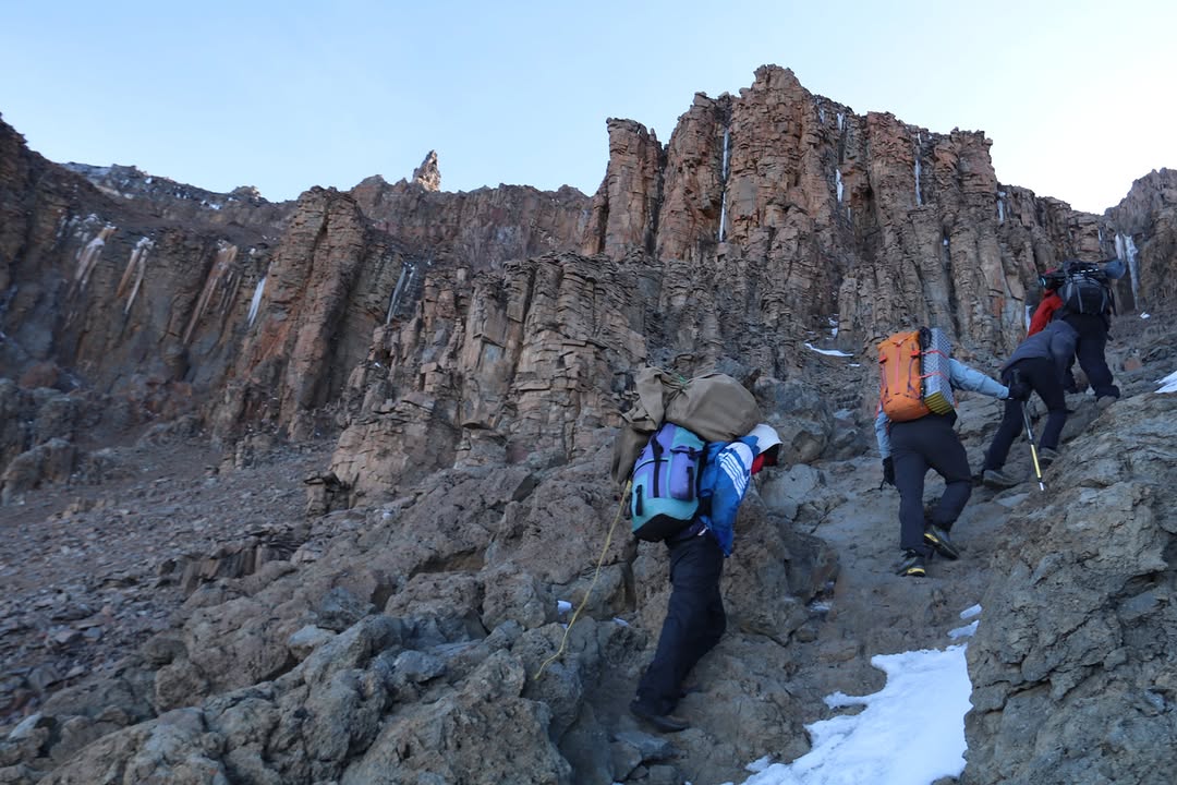Climbing kilimanjaro